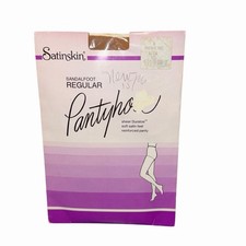 Vintage Satinskin Pantyhose Sandalfoot Average/Long Beige NOS NIP Size B USA HTF