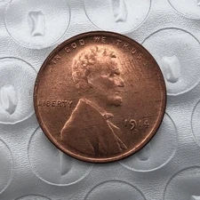 1914-D Lincoln Wheat Cent Penny Rare Sought Rare Vintage--As shown in the figure