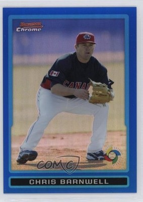2009 Bowman Draft Blue Refractor /99 Chris Barnwell #BDPW16 qw7