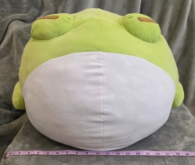 Fluffnest Puffpals  Mega Bean  Frog Retired Plush Jumbo Stuffed Animal Rare