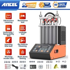 Car Fuel Injector Uniformity & Spray Tester Ultrasonic Cleanning Machine 220V