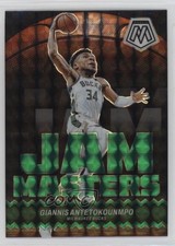 2023-24 Panini Mosaic Jam Masters Green Prizm Giannis Antetokounmpo #18 13w6