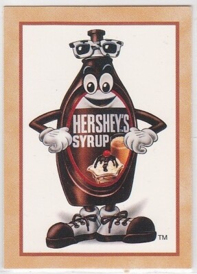 1995 Hershey's Syrup Anthropomorphic Mascot Art Trading Card