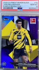 Jude Bellingham/250, RC, PSA10, POP46, 2020 Finest Bundesliga, Purple Refractor