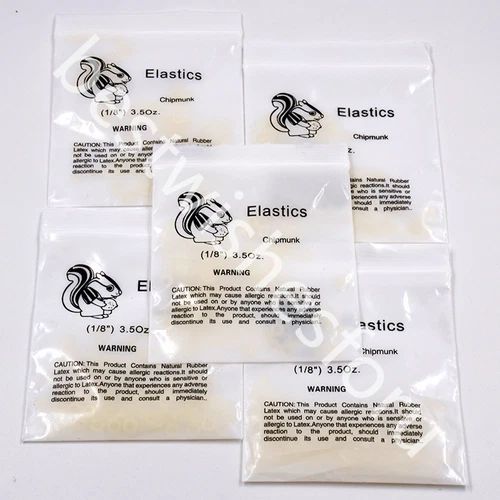 3.5 oz Light 1/8" Chipmunk Dental Orthodontic Rubber Bands Elastics Latex Braces
