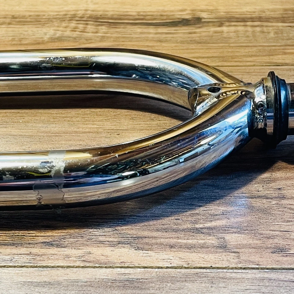 Mid-90s GT Butted Cr-Mo BMX Fork 1-Inch 1" 20 Wheel Chrome + Crown Race - Image 4 of 4