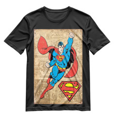Superman T Shirt Retro Superman Comic Art Graphic Shirt Tee S-XXXL
