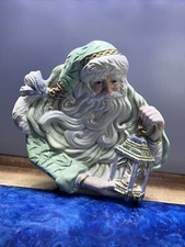 Fitz and Floyd Gregorian Santa Canape Plate Holiday Christmas Candy Tray Dish