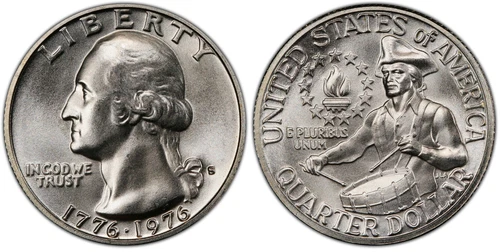 1976 S Washington Quarter 40% SILVER Bicentennial + P & D (BU) (3 coin set)