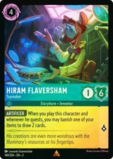 Lorcana FOIL Hiram Flaversham - Toymaker - Rise of the Floodborn  149