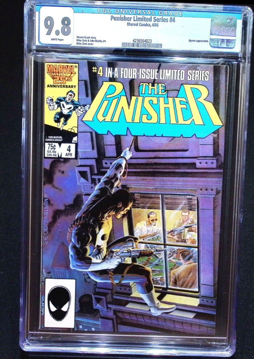 The PUNISHER Limited Series #4  1986 CGC 9.8 Direct Edition! Mike Zeck Cover!