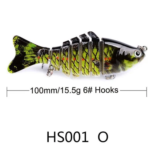 7 Segment Fishing Gear Bionic Swimming Bait Bass Tackle Fishing Gear Lure Tool - Bild 19 von 38