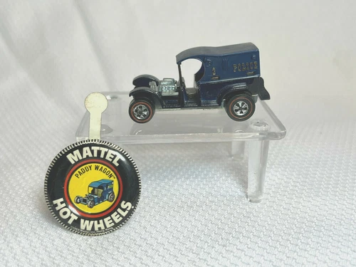 Hot Wheels Redline 1969 Paddy Wagon With Button Pin 1:64 Scale Car Vehicle