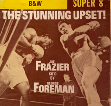 Joe Frazier vs. George Foreman Super 8 Film Reel Black  White