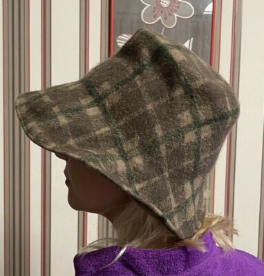 MORRETON France Vintage Wool Felt Millinery Cone Hat Sz S/M 