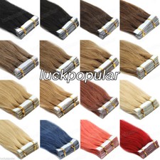Seamless PU Skin Weft Tape in Remy Human Hair Extensions16-26inch 20-40Pcs Style