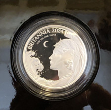 UK 2024 Great Britain 2 Oz Silver Proof Britannia KC III Orig. Pkg COA Mint 1250