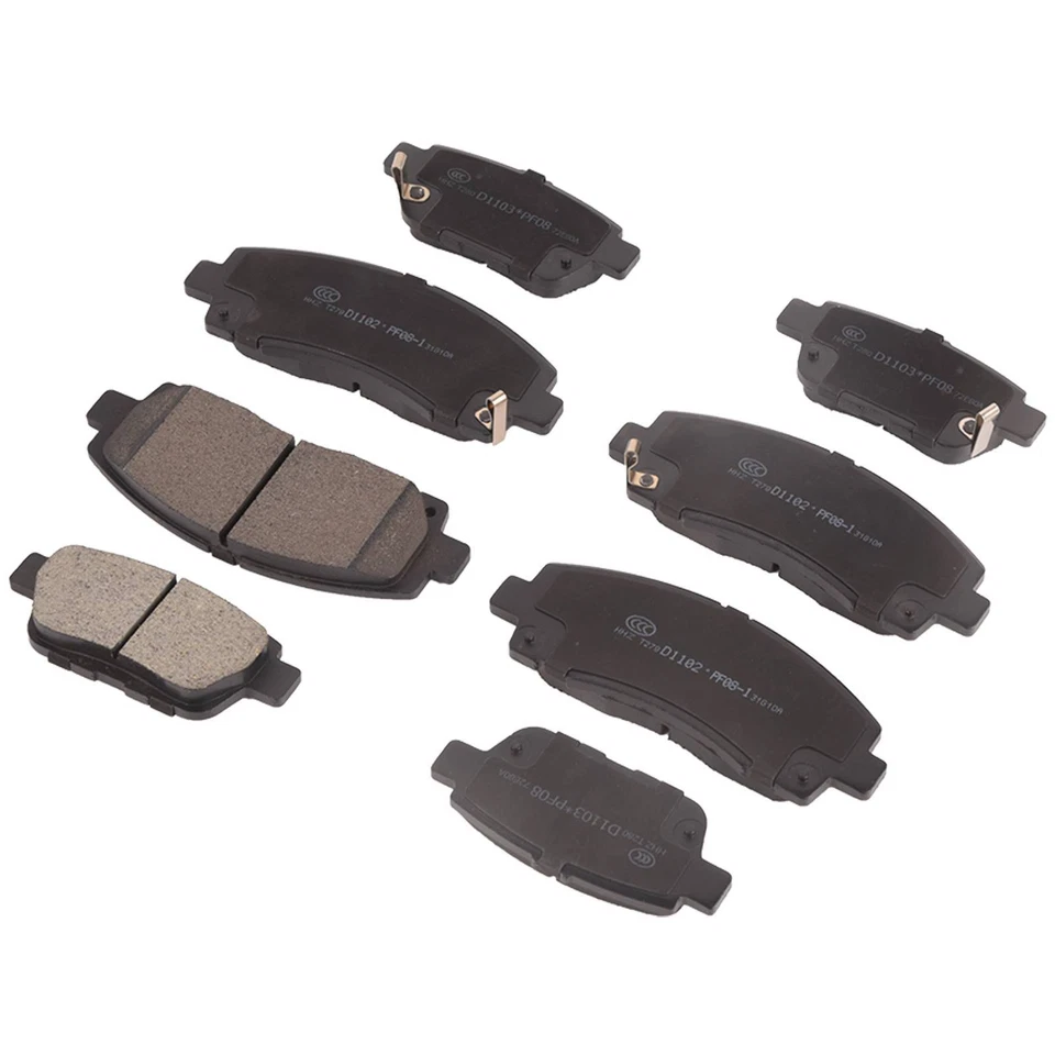 Kit de pastillas de freno delanteras y traseras de cerámica para Honda Ridgeline Acura TL 2006-2014 Foto 3 de 4