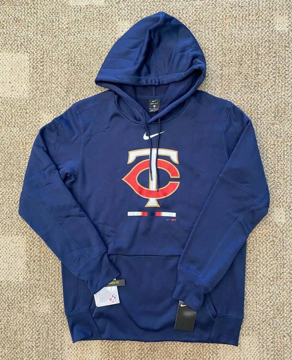Nike Hoodie Sweatshirt MLB Minnesota Twins Pullover Fleece Blue