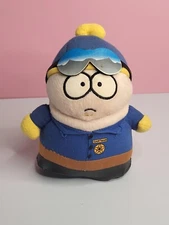 South Park Cartman Cop Plush 7" 2005 Comedy Partners Commonwealth Toy  Stuffed 