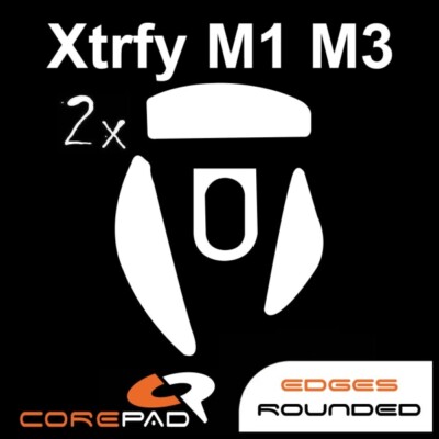 Corepad Skatez XTRFY M1 M3 Replacement Mouse Feet Hyperglides PTFE Teflon