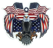 3D METAL American Eagle Patriotic Decal Emblem Auto, Truck, Car, Motorcycle