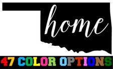 Vinyl Decal Truck Car Sticker Laptop  Home State Outline Love USA Oklahoma