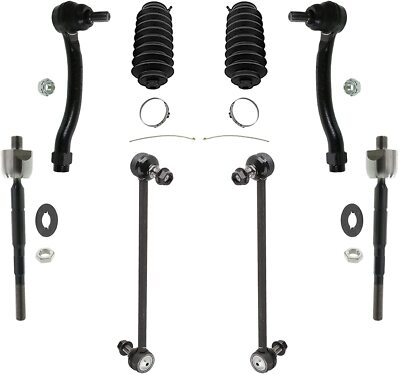 8pc Front & Rear Sway Bar Links Tie Rods Suspension Kit