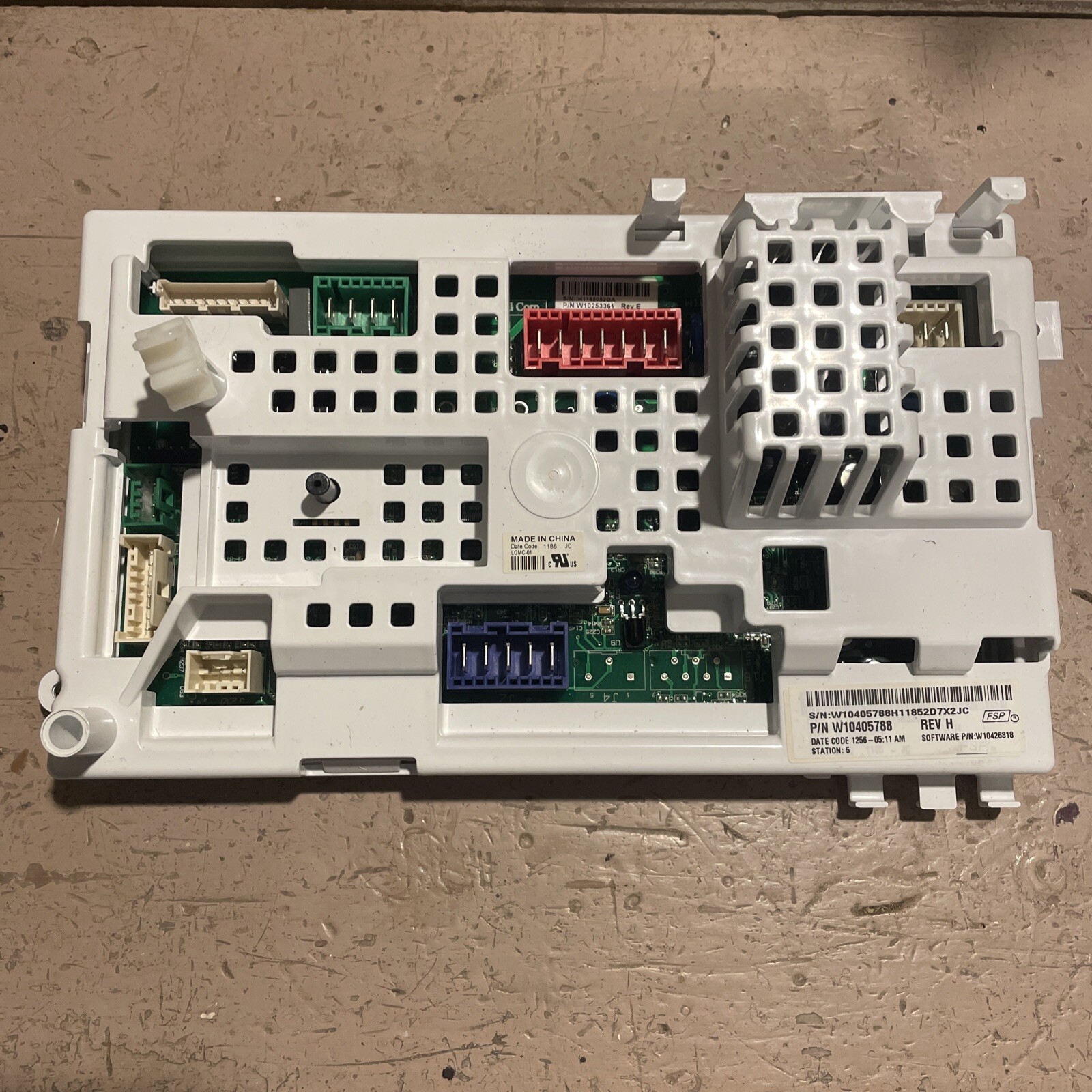 Scheda Controllo Principale Whirlpool W10253361 Rev F - Usata Testata Funzionante