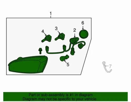 Faro compuesto lateral pasajero Chevrolet Malibu genuino GM 2004-2008 15851372 Foto 2 de 2
