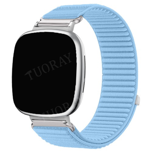 Correa deportiva de nailon de lona tejida para Fitbit Versa 4 3 Sense - Imagen 25 de 29