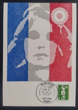 Carte Premier jour Timbre Marianne De Briat N° 2622 Oblitéré Paris 1990