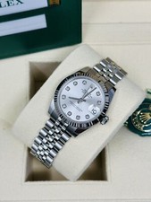 Rolex Datejust 31MM Jubilee Bracelet Factory Silver Diamond Dial Box & Papers 8