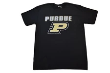 J. America Mens Purdue Boilermakers Black Shirt New S, M, L, XL