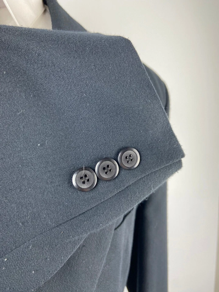 GIORGIO BRUTINI Mens 44L Black Soft Double Breast 2 Piece Suit With Pants 38x34 - Image 4 of 4