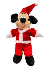 Plush Disney Mickey Mouse Santa Claus Stuffed Disneyland 15" Disney World