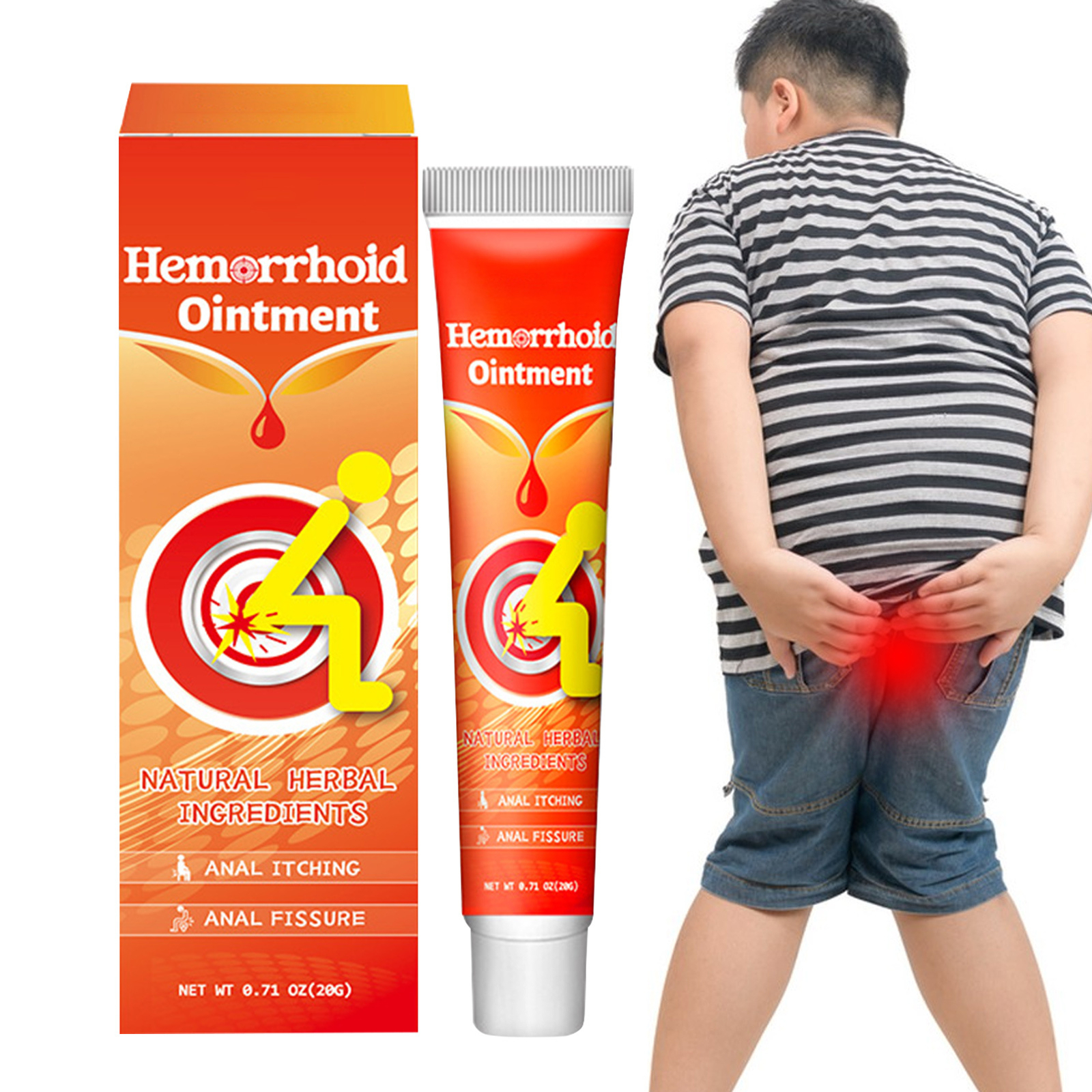 20g Natürliche Salbe Kräuter-Hämorrhoiden-Creme Anal Interne Externe Hämorrh