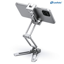   US Dealer  Leofoto PS-4 Foldable Multi-Functional Smartphone Clamp Silver