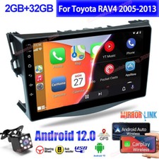 For Toyota RAV4 2005-12 Carplay Car Stereo Radio 9" Android 12 GPS Navi WIFI BT