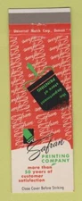 Matchbook Cover - Safran PrintingDetroit MI