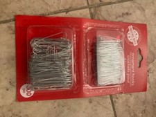 New  Holiday Time Christmas Ornament Hooks, Silver 300 Counts