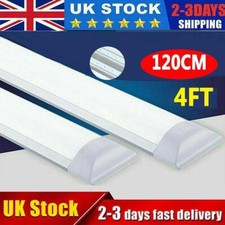 4FT 1200MM Slim LED Wide Batten Tube Light Ceiling Strip Light Neutral White 40W