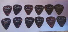 Rare Vintage Fender # 351 Shell Heavy Picks ( 12 Pick Lot ) 1980s New Old Stock
