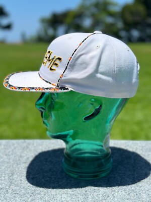 NWOT SUPREME BEADED 6 PANEL HAT CAP WHITE SS19 | eBay display picture 2
