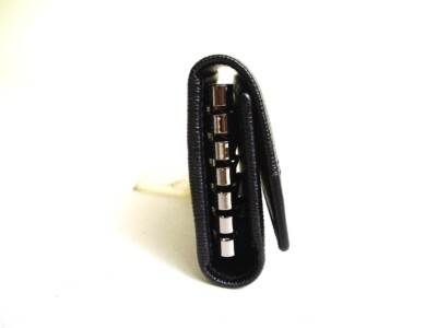 Authentic BVLGARI Black Leather 6 Pics Key Cases #a086 | eBay