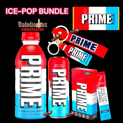 Prime Hydration Drink by Logan Paul & KSI Ice Pop Flavours Bundle USA IMPORT