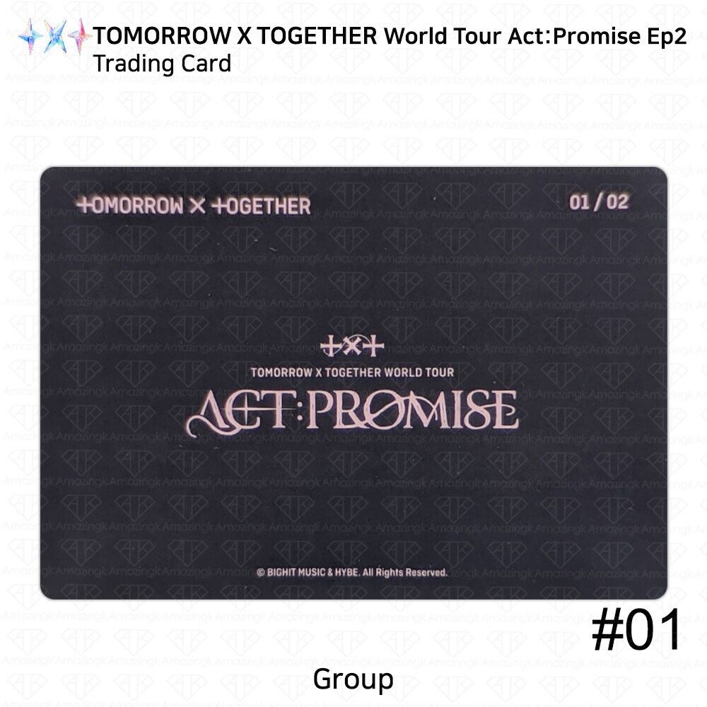 TXT World Tour Act : Promise Ep2 Trading Card Weverse Shop TXT World Tour Act : Promise Ep2 Trading Card Weverse Shop