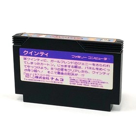 Famicom Quinty Comes with box theory, flyers, and postcards. Has damage.