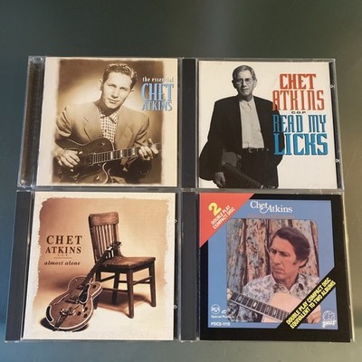 Chet Atkins 4 LOT: The Essential Chet Atkins, Read My Kicks, Almost Alone, Guita