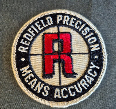 Vintage REDFIELD PRECISION OPTICS  Sew-on Patch  Guaze Backing  MINTY    M11